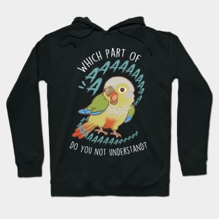 Cinnamon Green-cheeked Conure Parrot Aaaa Hoodie